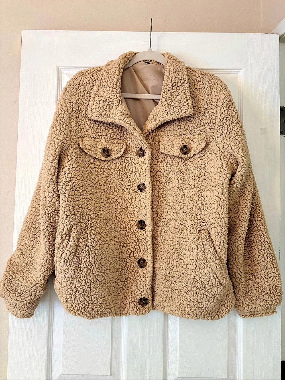 Sherpa Teddy Jacket Beige XL